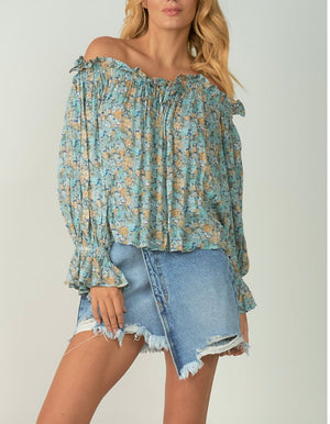 ELAN Off-the-Shoulder blouse