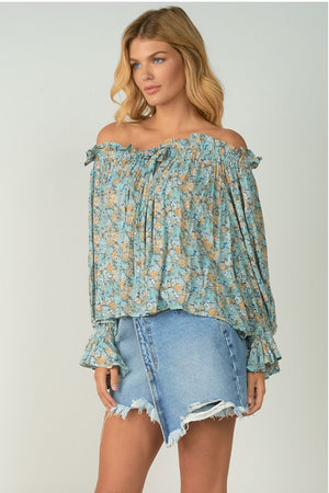 ELAN Off-the-Shoulder blouse