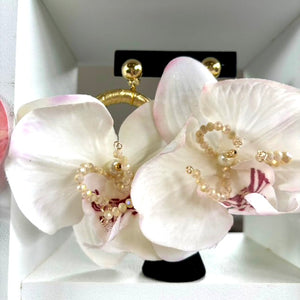 FLORETTE Ivory Orchid Hoops