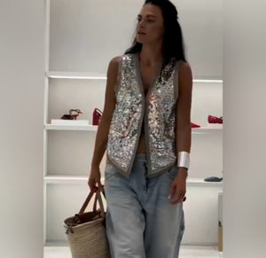 Belu Glittery Sequin Vest