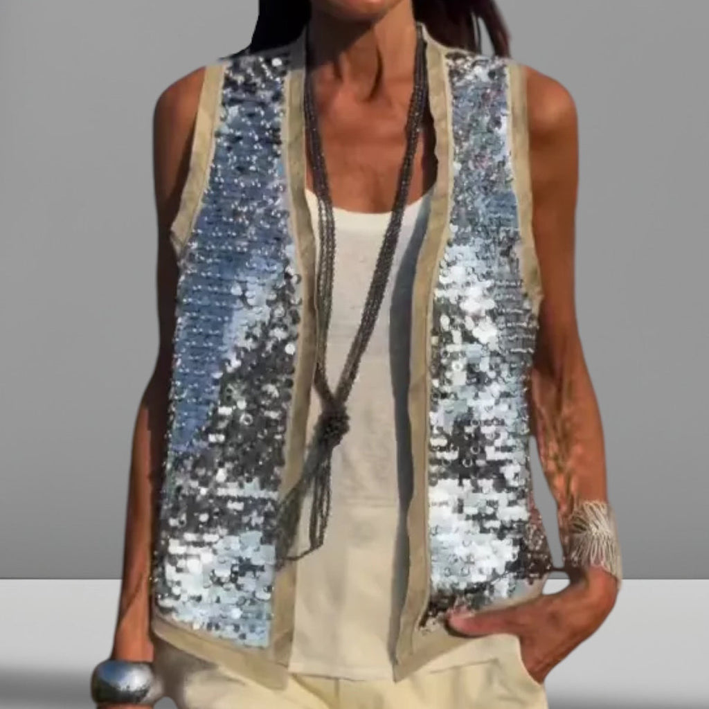 Belu Glittery Sequin Vest