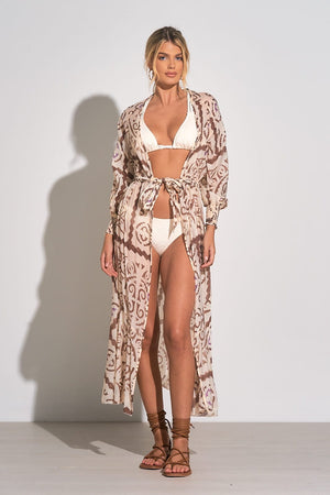 CABOS PRINT LONG KIMONO