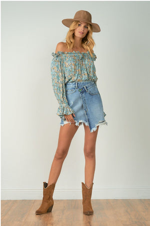 ELAN Off-the-Shoulder blouse