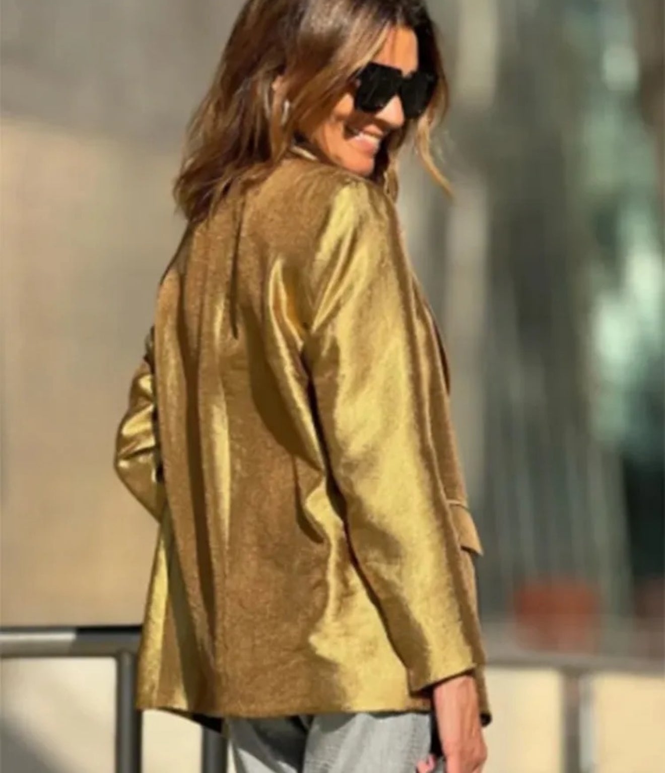 Sahara Long Gold Color Jacket