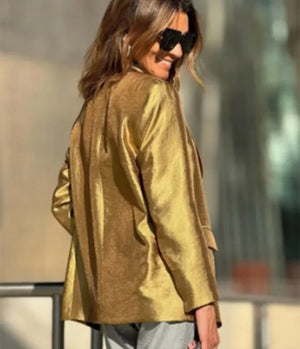 Sahara Long Gold Color Jacket