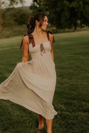 Nashville  GINGHAM MIDI DRESS