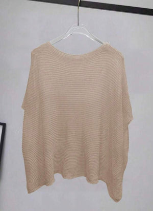 Batwing Sleeve Knit
 Top