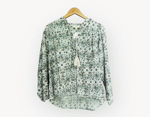 Belle LONG SLEEVED PRINTED  BLOUSE