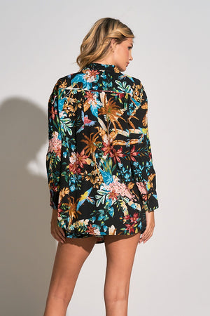 Tropical print blouse