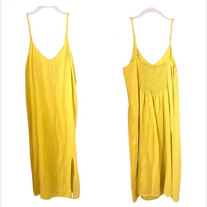 Linen slip dress