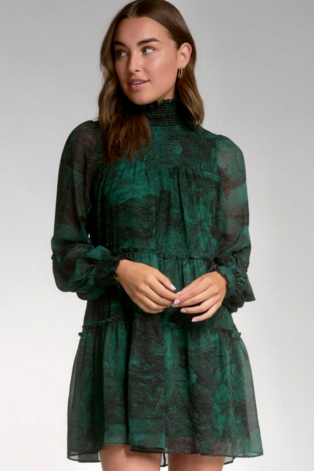 Mock Neck Dress