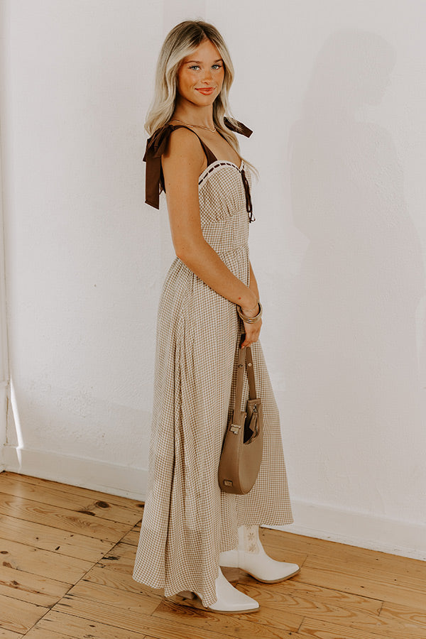 Nashville  GINGHAM MIDI DRESS