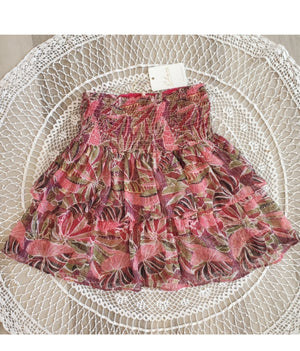 ELAN Palm Leaf Ruffled Smocked
Skirt