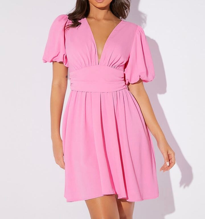 Aurora Puffy Sleeve Dress