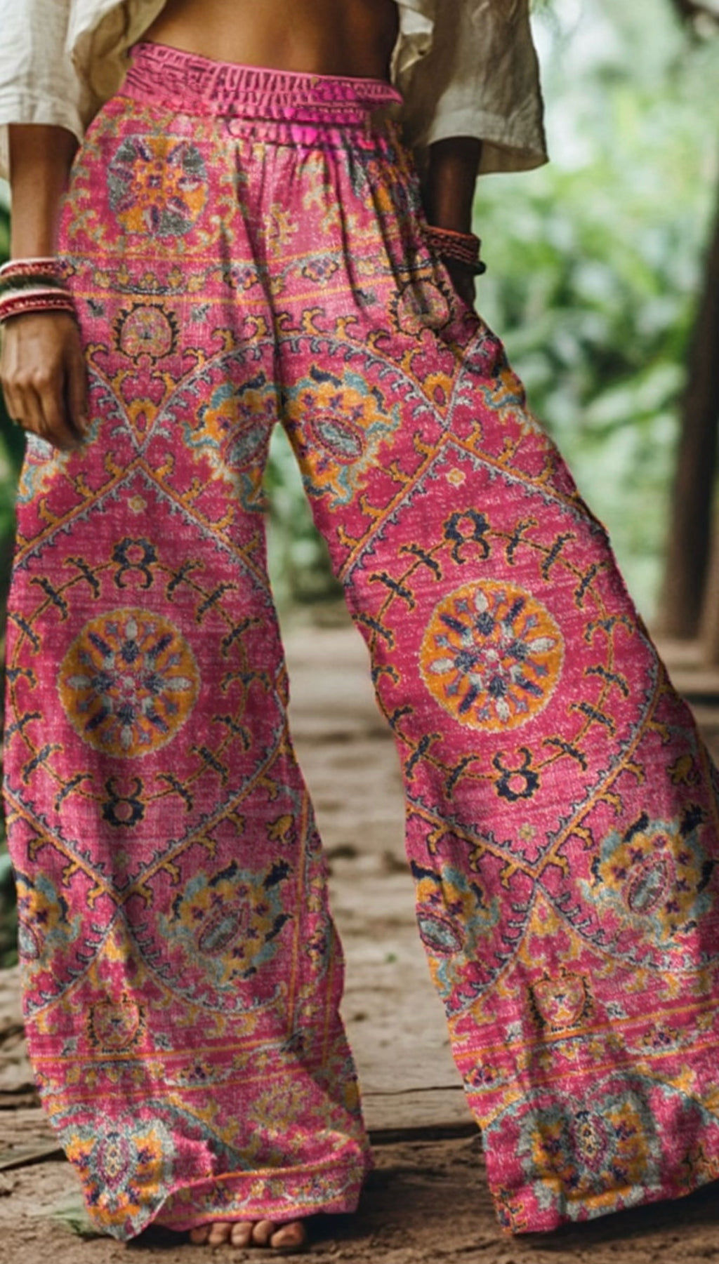 B Wide-Leg Pants