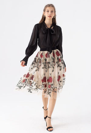 Bellisima Tulle Midi Skirt