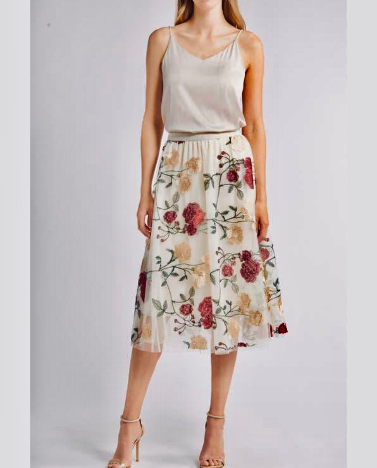 Bellisima Tulle Midi Skirt