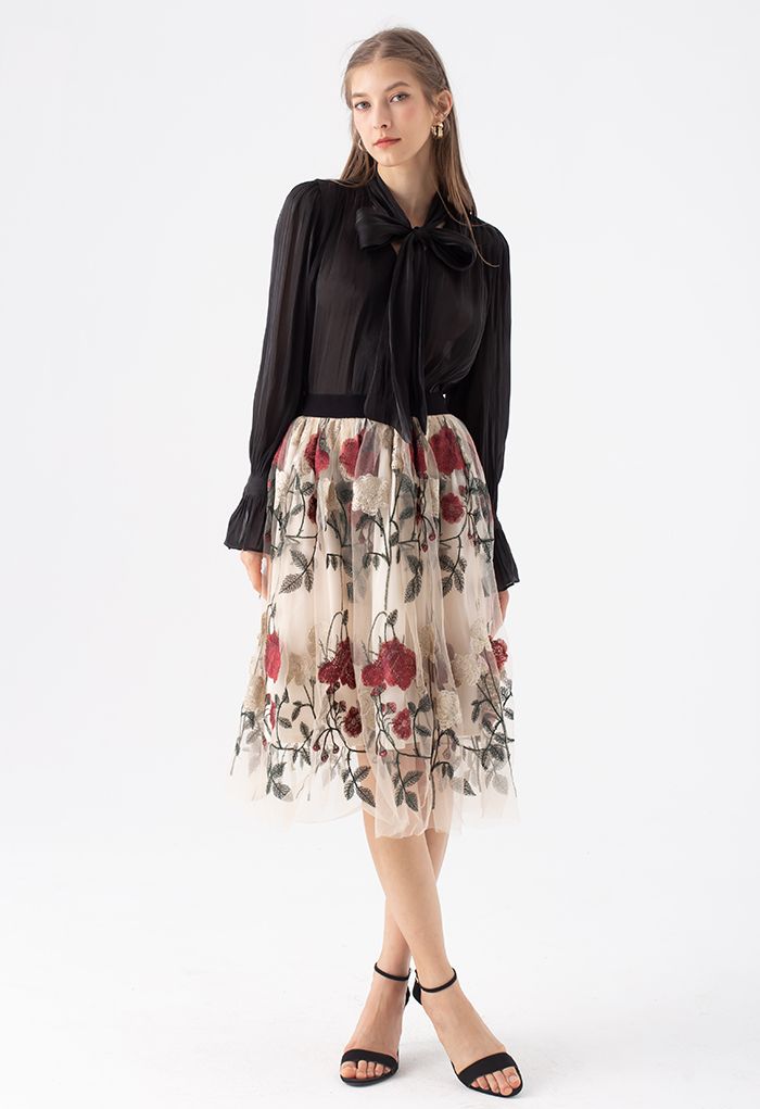 Bellisima Tulle Midi Skirt