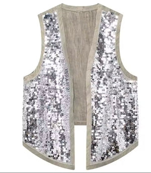 Belu Glittery Sequin Vest
