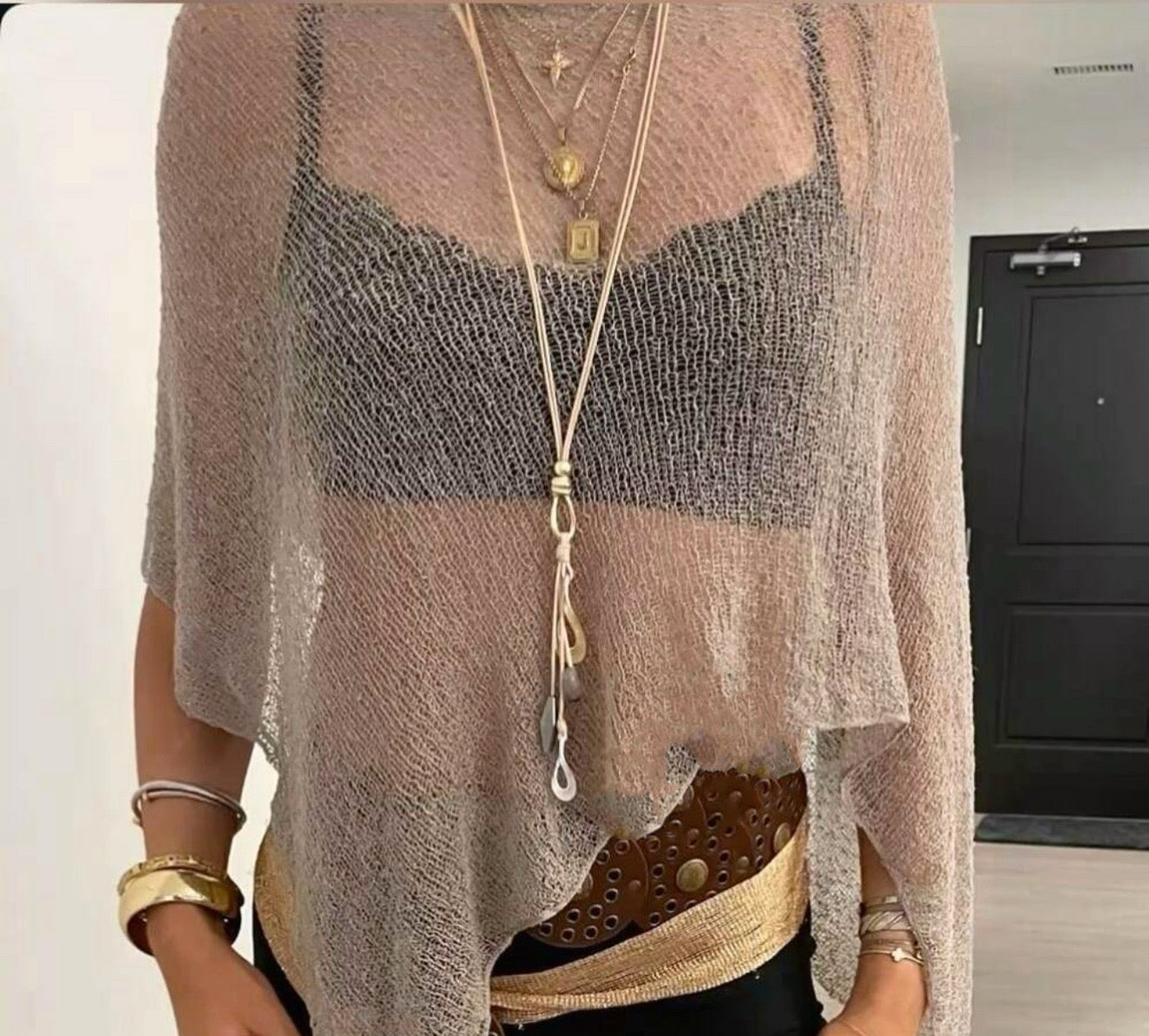 Batwing Sleeve Knit
 Top