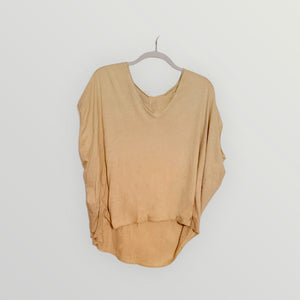 RELAXED FIT  CAMEL TOP